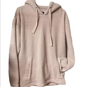 Abercrombie & Fitch womens soft a&f  sherpa pullover hoodie size xl
